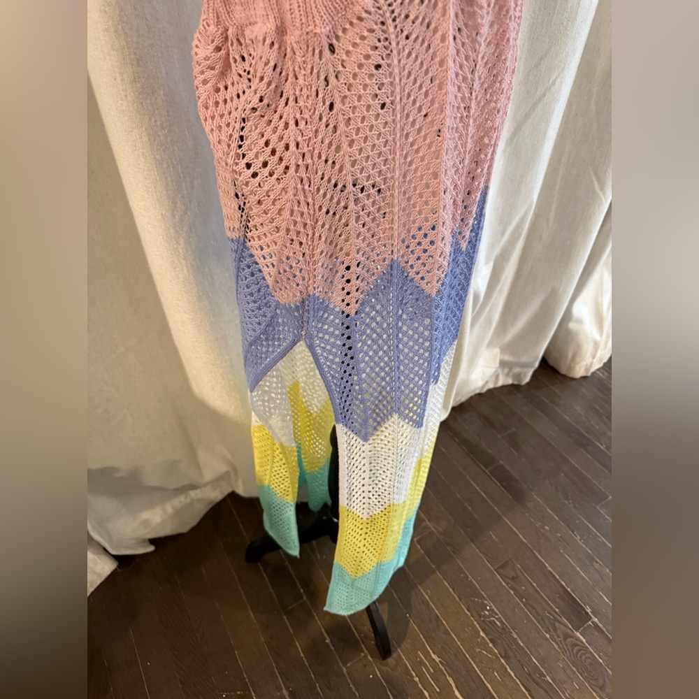 Colorful Chevron Knit Swim Coverup - Picture 2 of 2